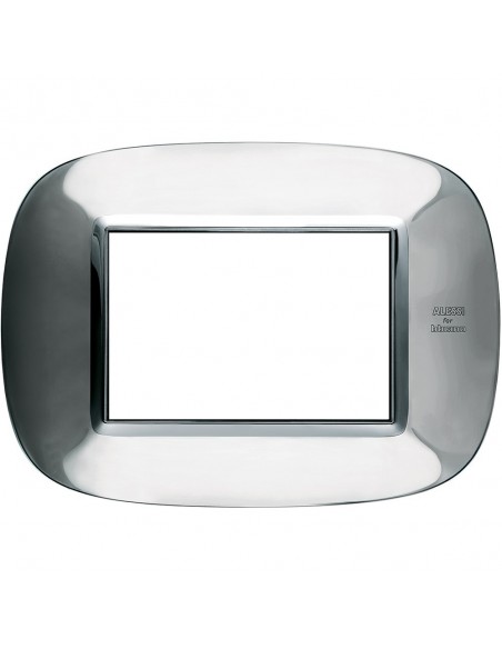 BTicino HB4803AXL Axolute - placca 3 moduli inox lucido alessi-BTI HB4803AXL-BTicino