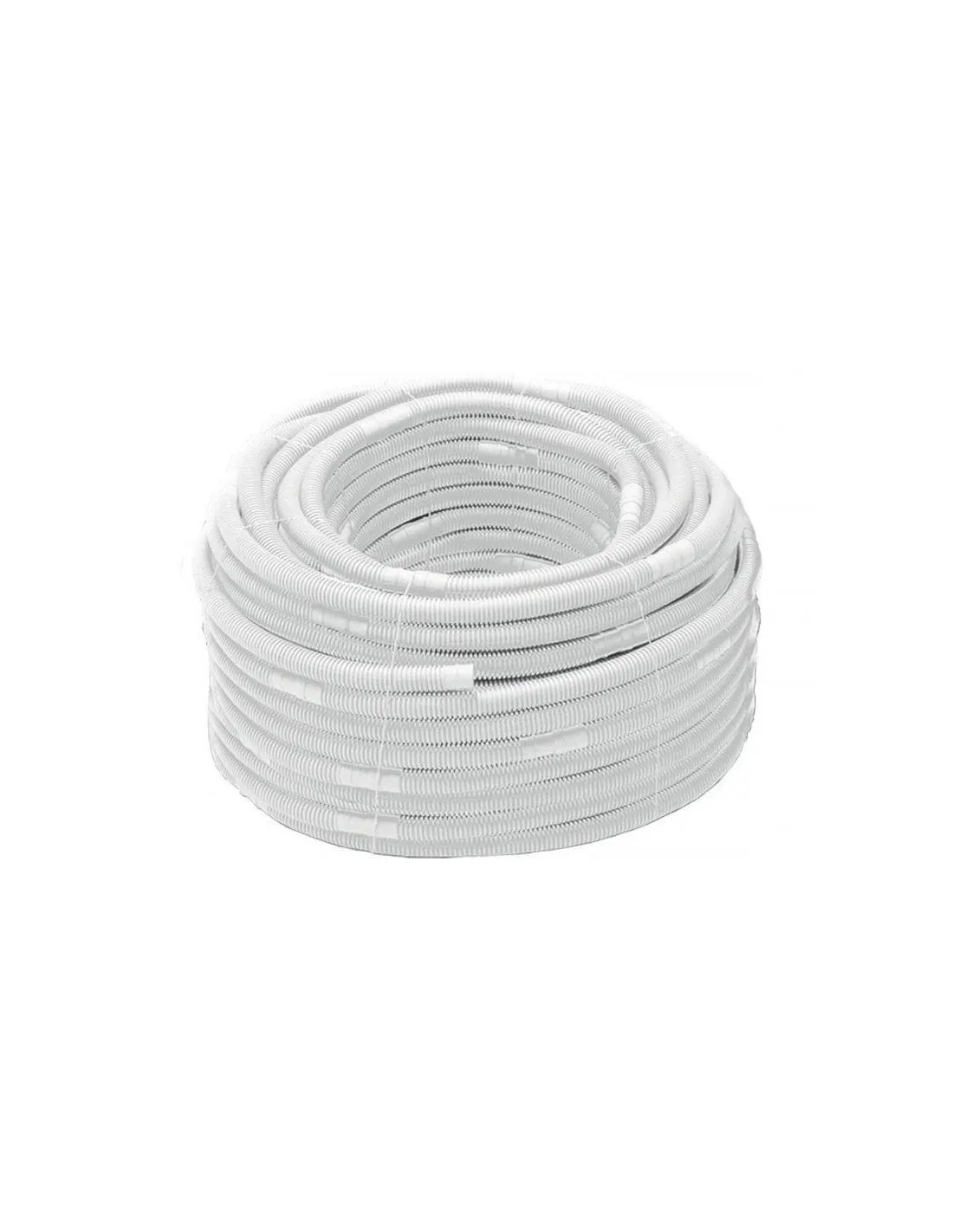 Rotolo Tubo Corrugato Scarico Condensa 50 M – Diametro 16 Mm, Con Manicotto Ogni Metro, In Polietilene Anti UVA