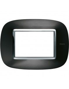 Plaque Bticino Axolute 24740 - Verre Blanc - 2 Modules - Interphone - NEUF