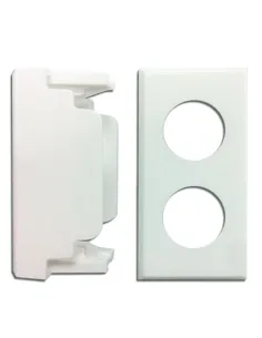 Adattatore per PDM00 Fracarro 2 fori Bticino Axolute Bianca HD 287127-FRA 287127-Fracarro 2