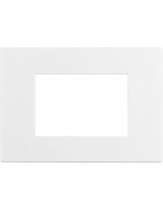 Axolute Air - placca rettangolare Bianco Opaco in metallo 3 posti bianco opaco personalizzabile