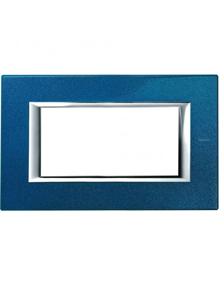 BTicino HA4804BM Axolute - placca 4 moduli blu meissen-BTI HA4804BM-BTicino