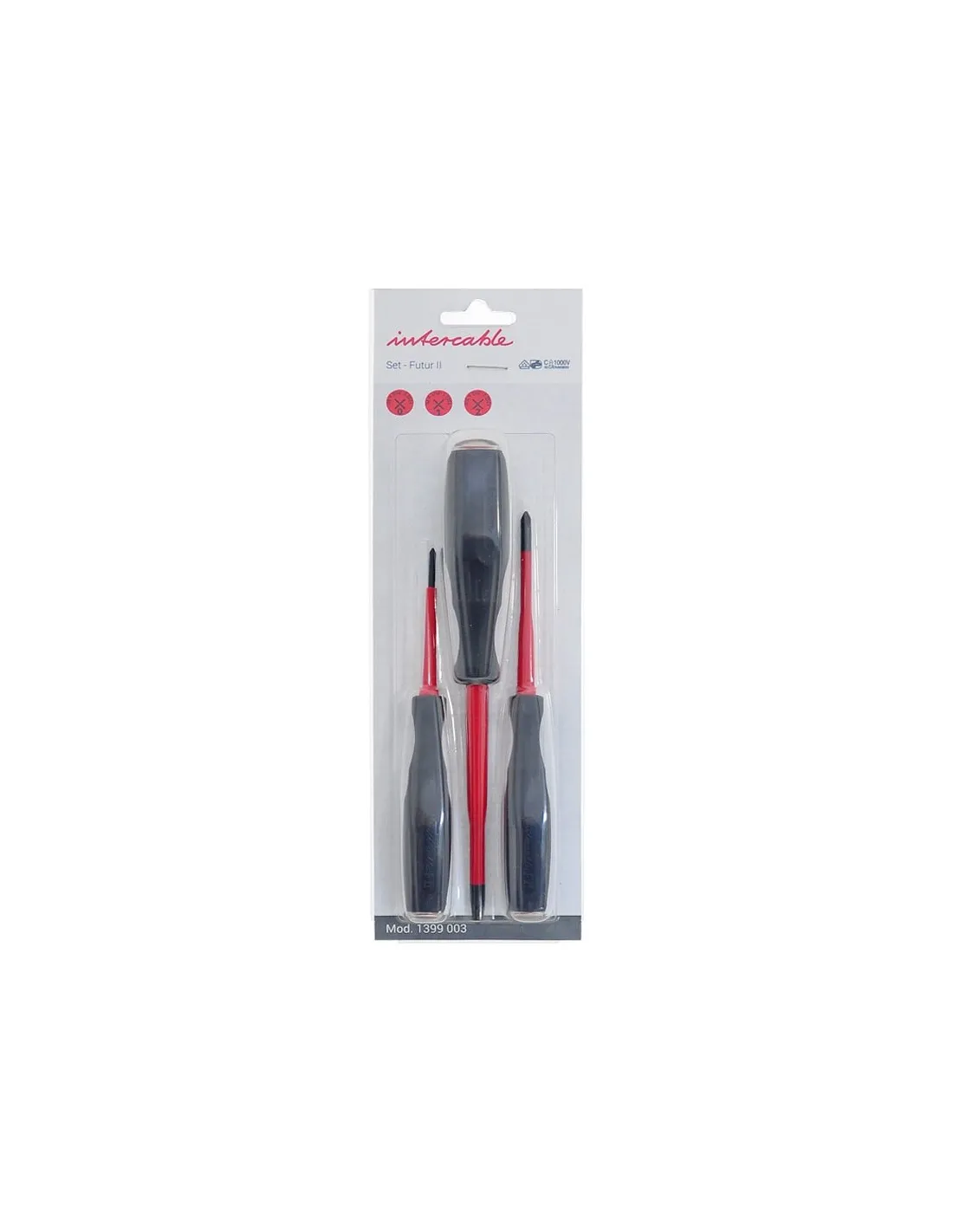 SET 3 Intercable cross screwdrivers FUTUR II 1399003 | Elettroclick