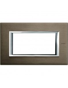 BTicino HA4804BR Axolute - placca 4 moduli bronzo-BTI HA4804BR-BTicino