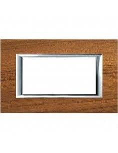 BTicino HA4804LTK Axolute - placca 4 moduli teak-BTI HA4804LTK-BTicino