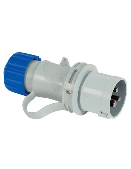 Fanton industrial mobile plug 2P+E 16A 230V IP44 blue 70100 | Elettroclick