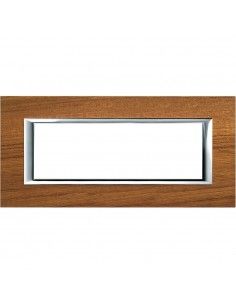 BTicino HA4806LTK Axolute - placca 6 moduli teak-BTI HA4806LTK-BTicino