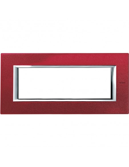 BTicino HA4806RC Axolute - placca 6 moduli rosso china-BTI HA4806RC-BTicino