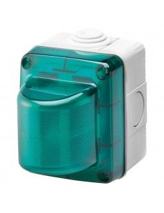 Cassetta di segnalazione Gewiss colore verde lampada E14 GW27416-GEW GW27416-Gewiss