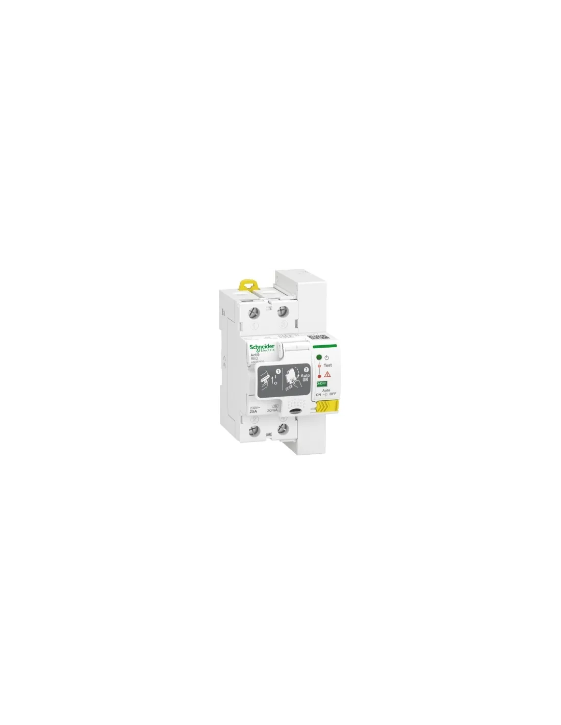 DEWIN Interruttore di Trasferimento Automatico G2R 63A - Guida DIN ATS Interruttore di Trasferimento Automatico a Doppia Alimentazione, Selettori Elettrici 220V (Size: 2P