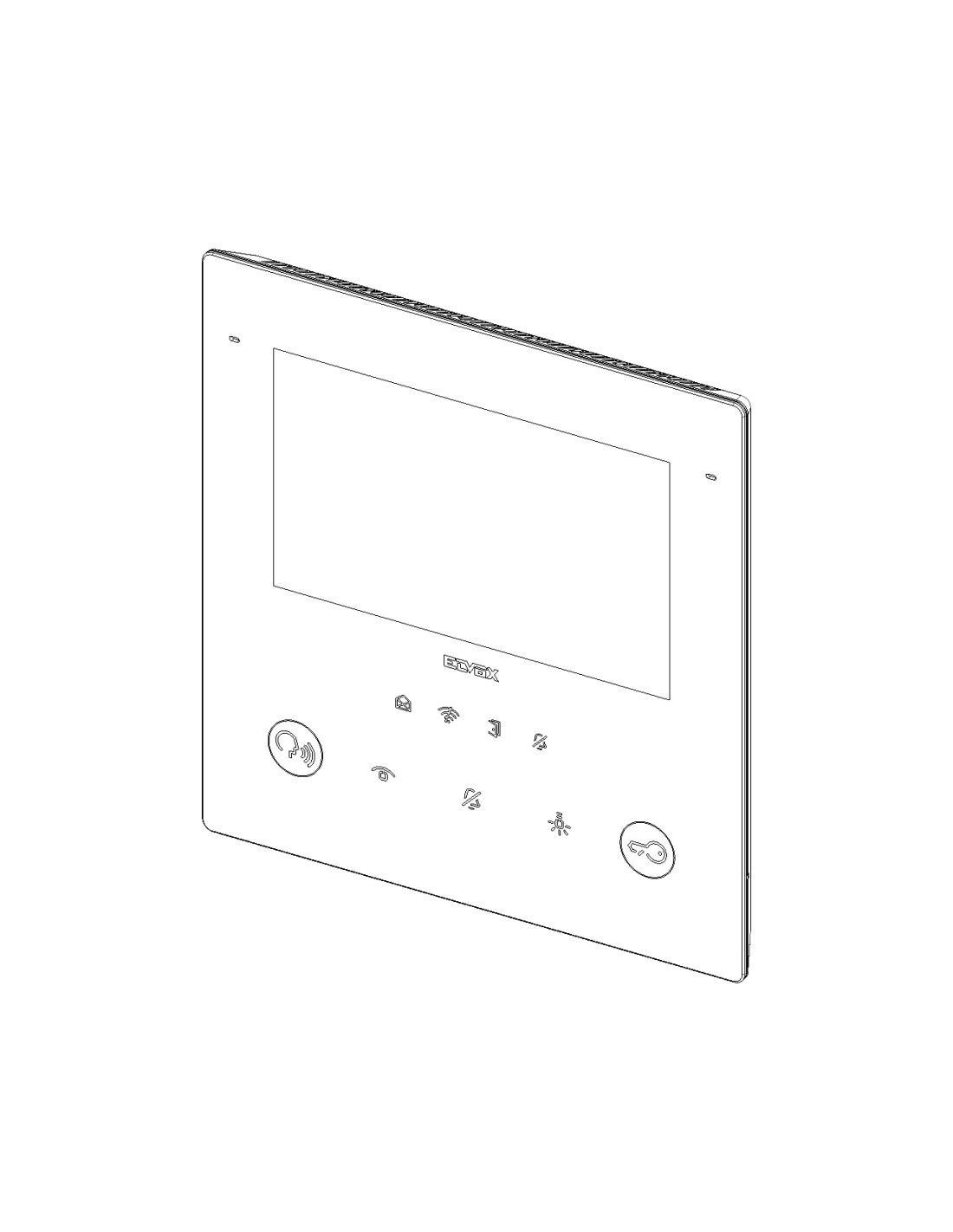 Vimar Tab5S Up 2 Wire WIFI Hands-Free Video Intercom White Elvox 40515