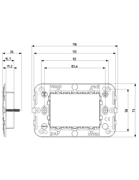 BLUE PRINT ADT38644 Giunto di supporto / guida