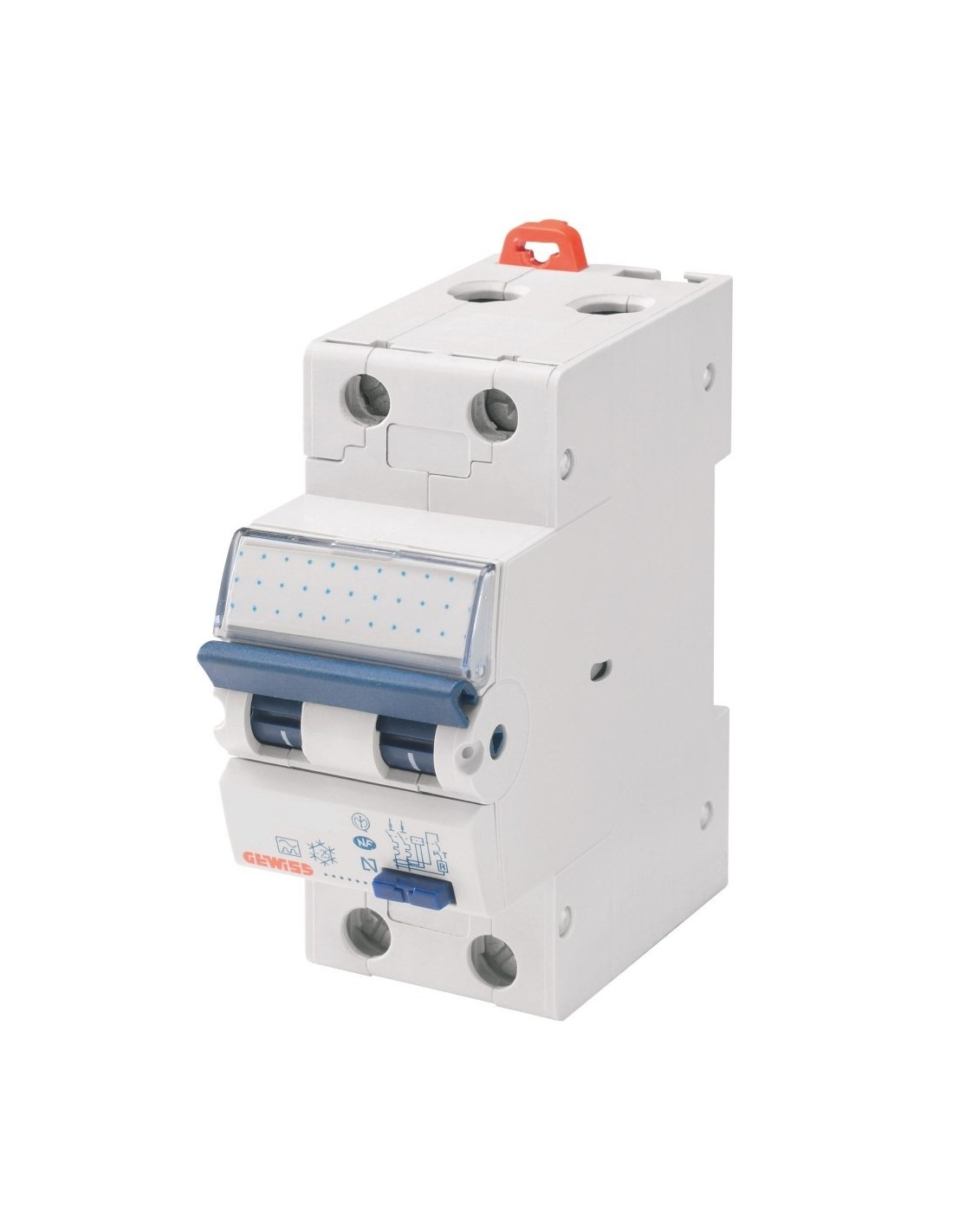 Disjoncteur DIN 2 Modules Interrupteur Magnétothermique Différentiel 1P N 25A 300mA 220V - Classe A - 2 Modules DIN Disjoncteur 10a