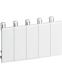 White Bticino blank cover 5 din modules