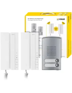 VIMAR 40540 Citofono Cornetta Voxie 2 Pulsanti Bianco Per Sistema Due Fili Plus