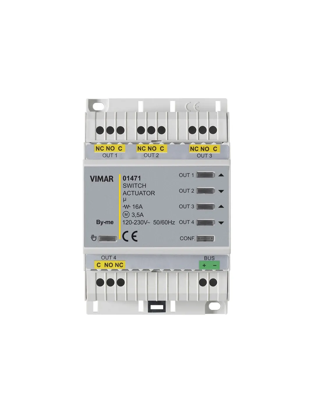 Electroconcept Scheda DMX Relay 4 Uscite Rel&egrave; &ndash; 3A Max 250VAC, Indirizzo Via Dipswitch, Per Controllo Luci E Scenotecnica