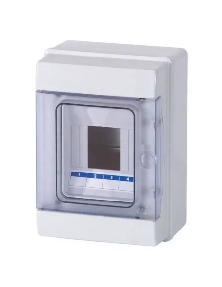 Master wall switchboard with 2/4 Modules IP65 port M04904-T | Elettroclick