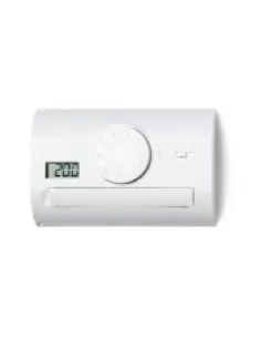 Thermostat Mural Tactile Hebdomadaire Finder 1C7190030007 - Blanc, Programmation Guidée, 3 Niveaux De Température