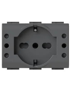 4Box P503 socket 5 sockets compatible Bticino Livinglight Anthracite 4BP503.L 4Box - Elettroclick