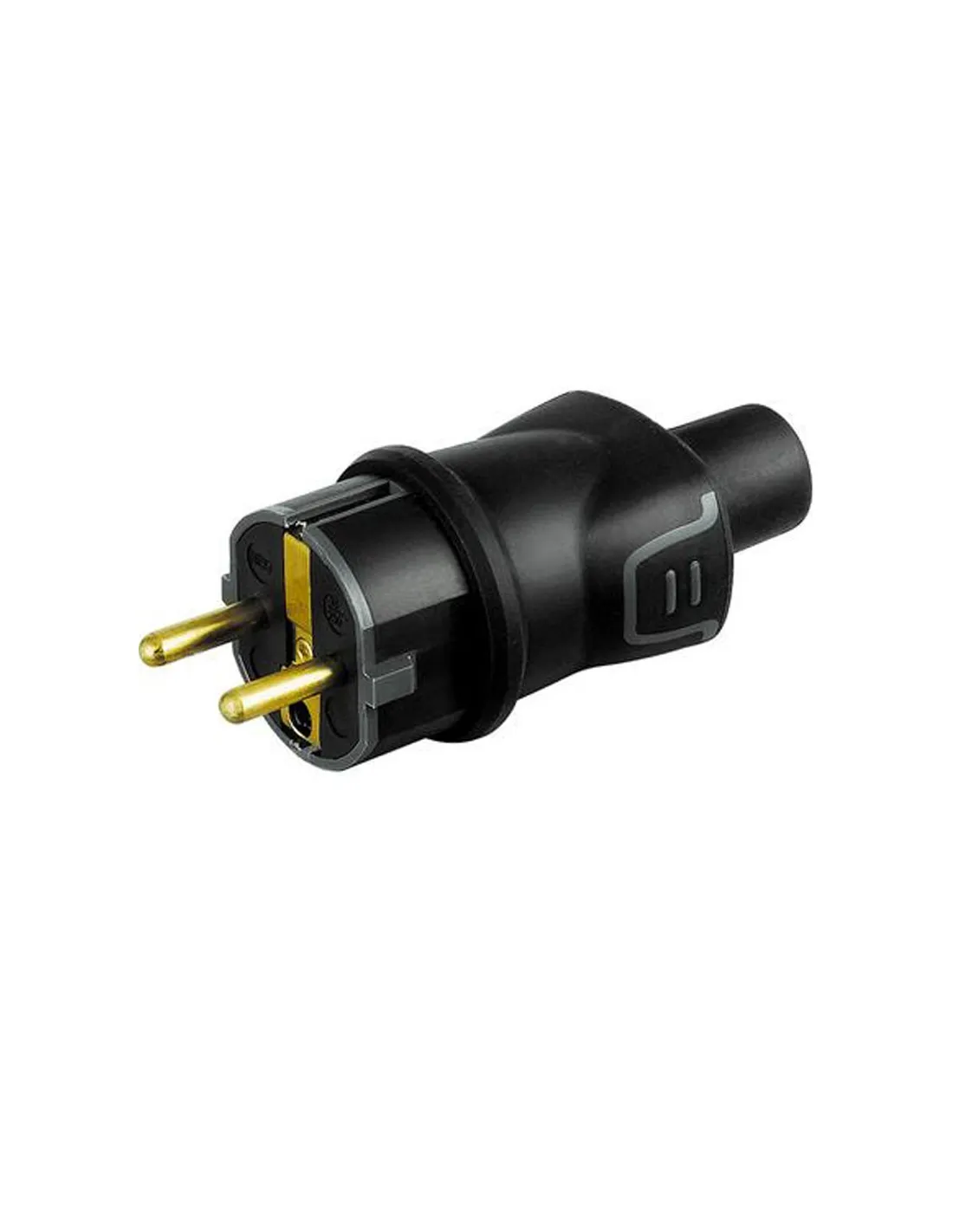 Bi End Plug Bticino 2P+T bi-material rubber plug | Elettroclick