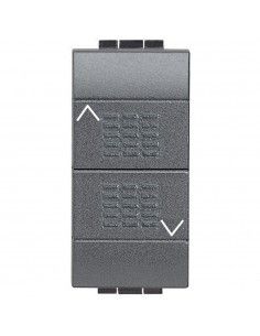 BTicino L4037 LivingLight- pulsante doppio interbloccato-BTI L4037-BTicino