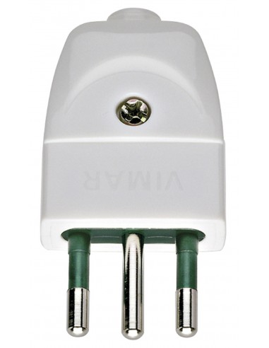 Vimar 00201.B - spina 10A assiale bianco