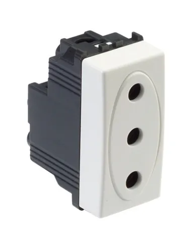 Master MODO Socket 2P+T 16A WHITE MST 36163 | Elettroclick