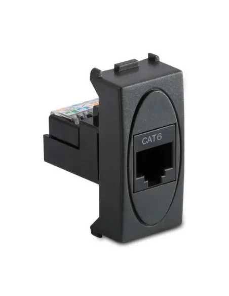Click Mode Rj45 Computer Port Prise principale RJ45 Cat.6 UTP MODE GRIS MST AS31220 | Elettroclick