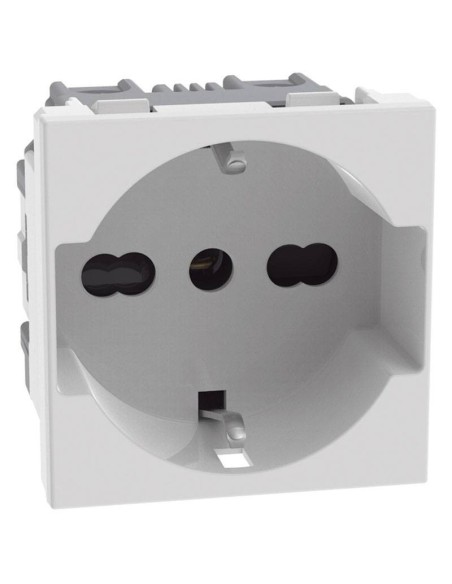 Prise Electrique BTICINO Vintage 10A - Modèle Ancien Blanc - Fabriqué En Italie - Occasion