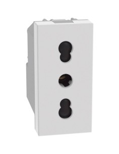 16A Bticino MatixGO 2P+T P17/11 white two-way power socket JW4180-BTI JW4180-BTicino
