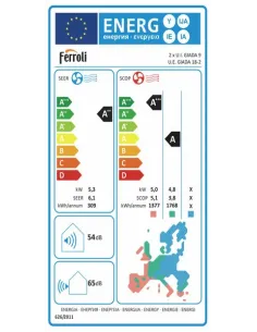 Condizionatore Ferroli Giada Dual Split 9000+9000 BTU Inverter A con WiFi-FRL KIT FER.GIADA9+9-Ferroli 2