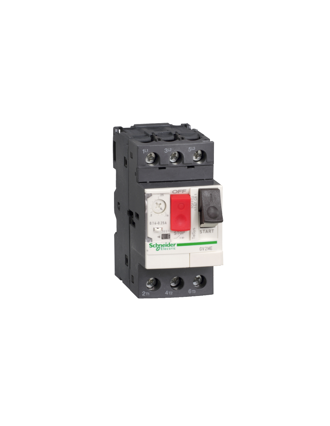 Walfront Interruttore Di Protezione Motore MC02-2.5-4A 220/380V – IP55 Impermeabile, In ABS, Per Sovraccarico E Corto Circuito