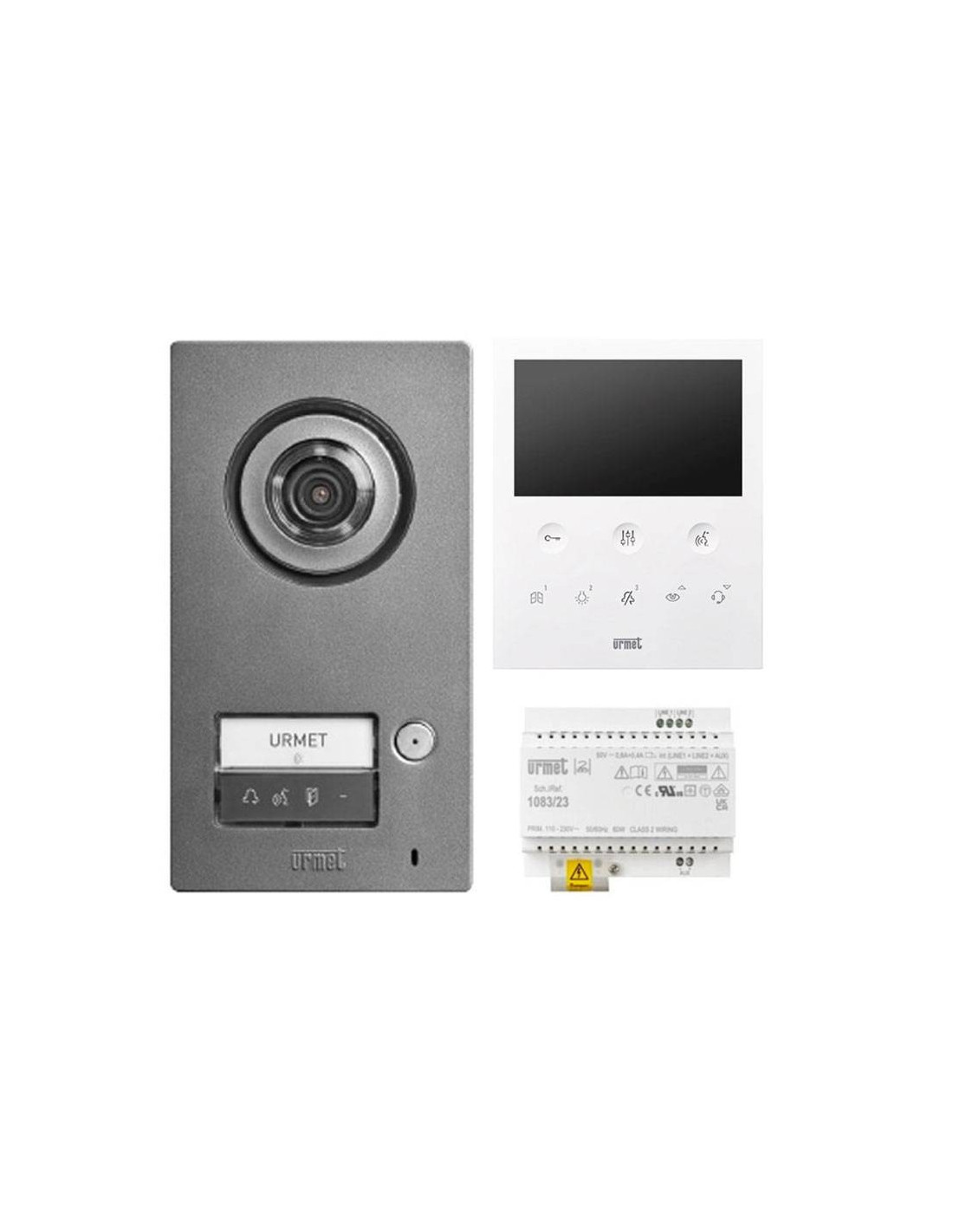 Urmet Remote Kit vidéo unidirectionnel Urmet MIKRA et 1 VOG5 2Voice Blanc | Elettroclick