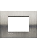 LivingLight | Naturalia square plate in metal, 3 places in steel