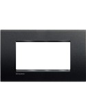 LivingLight | Neutri square plate in anthracite 4-place technopolymer