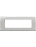 LivingLight | Kristall square plate in ice gray 7-place technopolymer