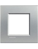 LivingLight | square Neutri plate in technopolymer 2 places tech