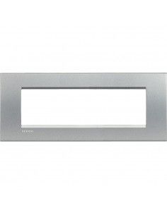 Bticino Livinglight placca 7 moduli quadra grigio tech LNA4807TE-BTI LNA4807TE-BTicino
