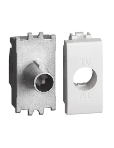 Presa TV coassiale diretta Bticino LivingLight 1 Modulo Bianco N4202DN-BTI N4202DN-BTicino