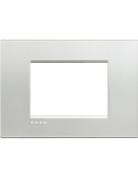 LivingLight | Naturalia square plate in silver 3-place metal