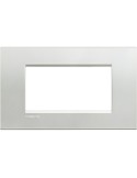 LivingLight | Naturalia square plate in silver 4-place metal