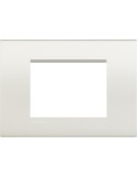 LivingLight | Neutri square plate in white 3-place technopolymer