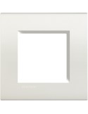 LivingLight | Neutri square plate in white 2-place technopolymer