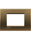 LivingLight | Metals square plate in bronze 3-place metal