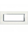 Bticino axolute plaque rectangulaire 3 modules titane brossÉ ha4803nx