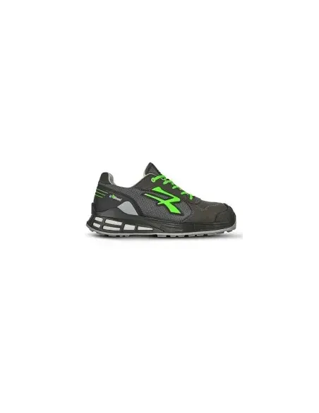 RedUp Safety Shoe Grey/Green S1P Gemini U.Power - Low Cut Lightweight Work Shoes With Aluminium Toe Cap - View #5
